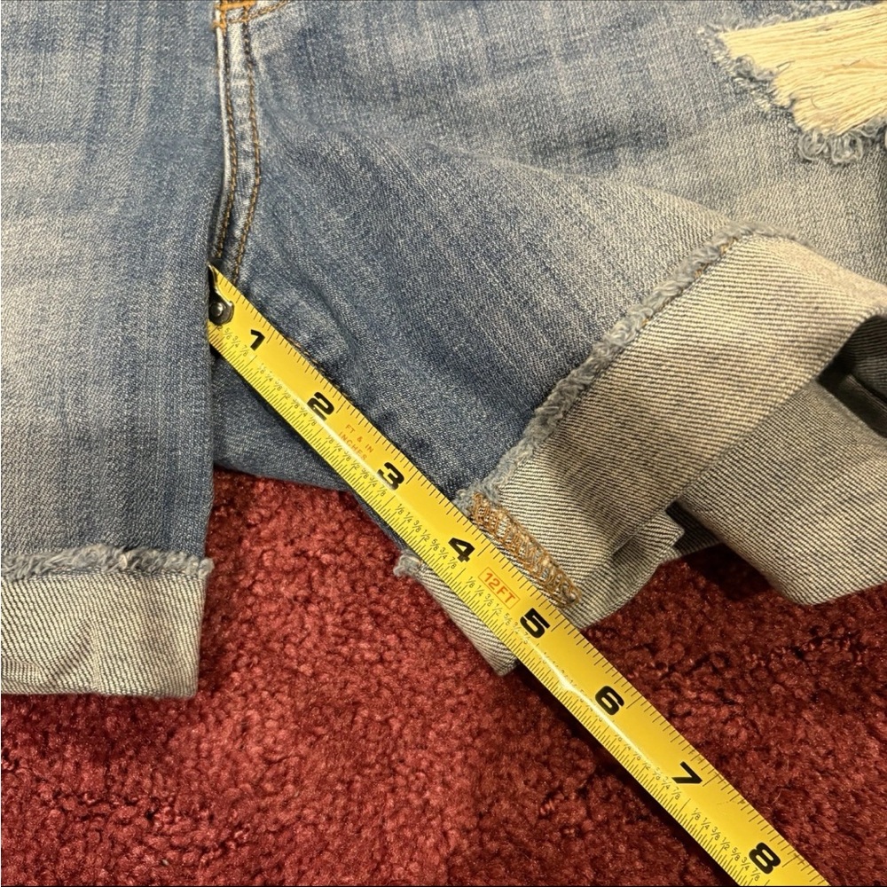 Rock & Republic Distressed Blue Jean Shorts - Picture 5 of 6